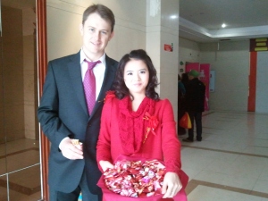 Daniel and Haiying in Liangping, 2011